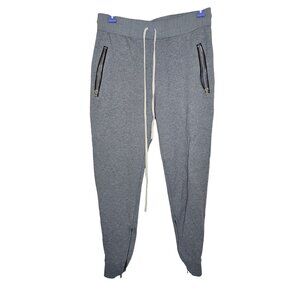 Fear Of God Collection Two Joggers Size M Gray Cotton Blend With Zipper Pockets